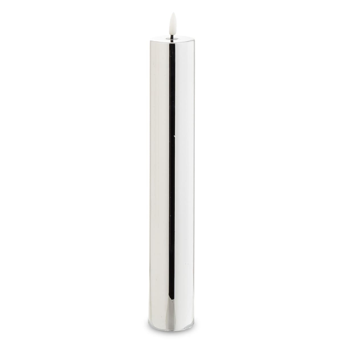 Świeca LED z tworzywa sztucznego 34x5x5 cm LYS-4 srebrna