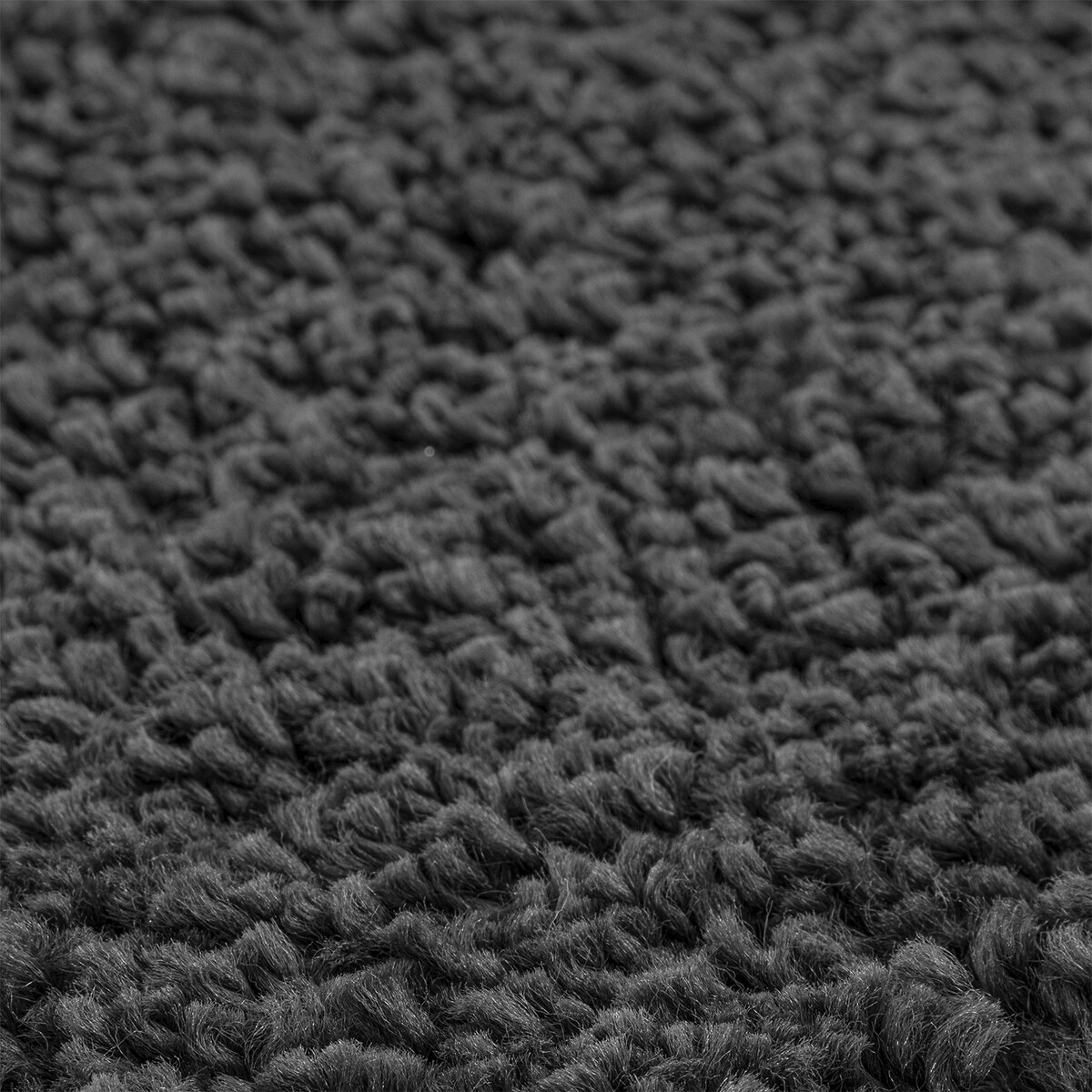 vidaXL Mata Łazienkowa Prostokątna Ciemnoszara 60x90 cm Poliester Antypoślizgowy