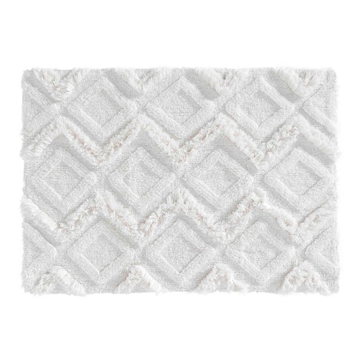 Dywanik łazienkowy bawełniany biały 50x80 cm