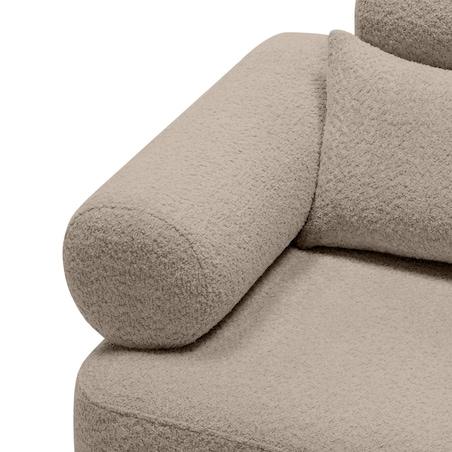 Fotel obrotowy 78x97x80 cm MOGEN jasnobrązowy