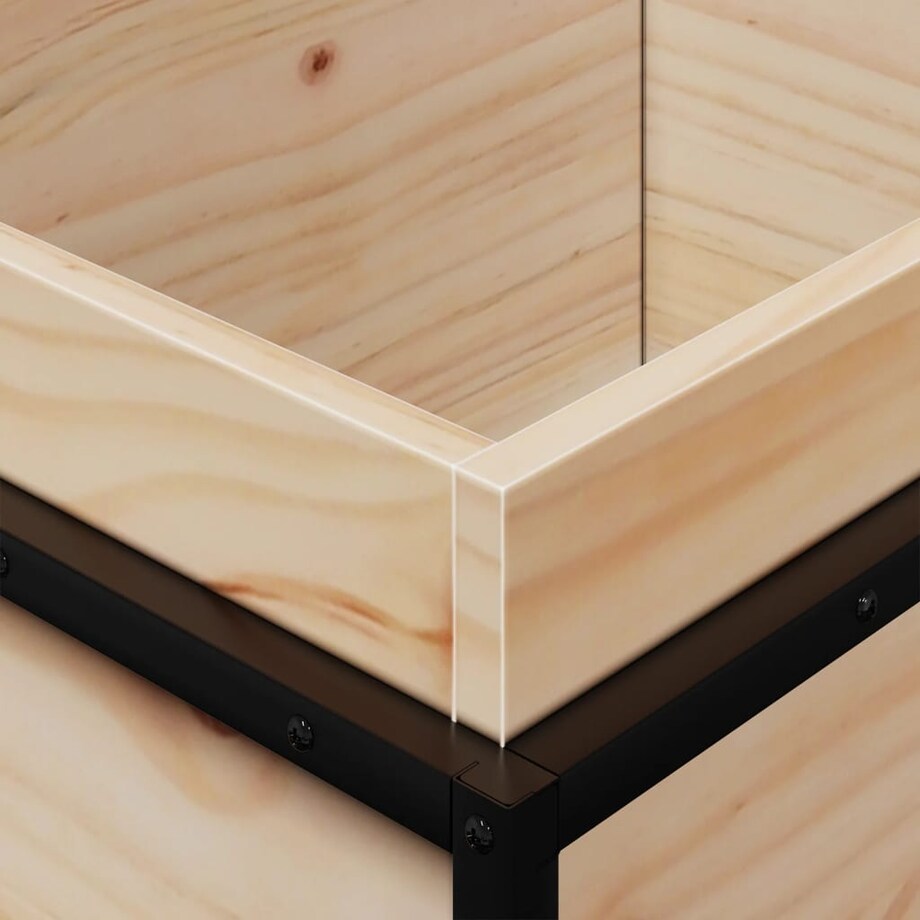 vidaXL Donica ogrodowa, 100x40x50 cm, lite drewno sosnowe