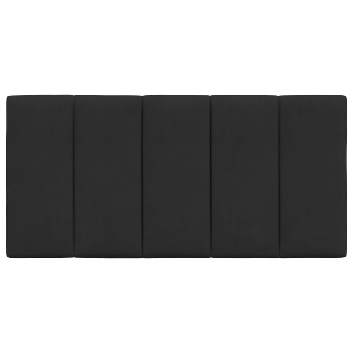 vidaXL Poduszka na wezgłowie, Hanko, czarna, 100 cm, aksamitna