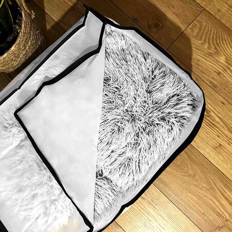 Pokrowiec Worek Do Przechowywania Ubrań Pościeli Zamykany 60X45X30 Cm