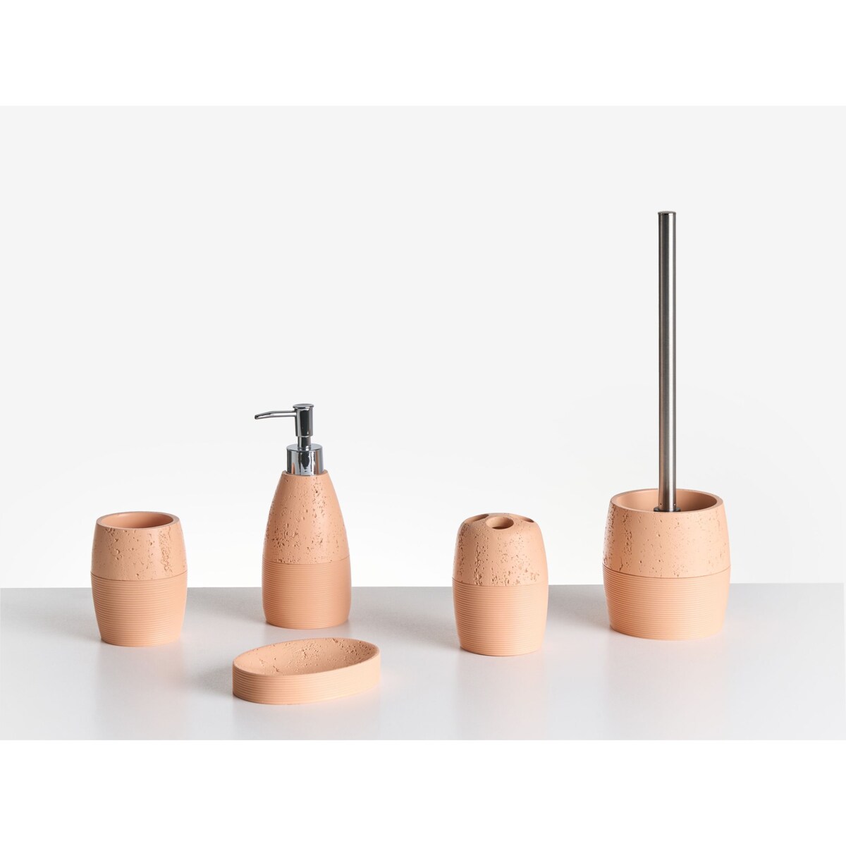 Zestaw akcesoriów łazienkowych 5 elementów YARAPA Pomarańczowy