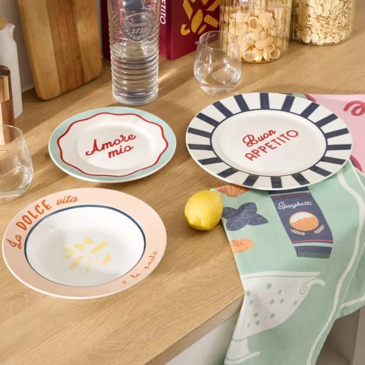 Komplet 6 porcelanowych talerzy głębokich „Della Pasta”, 22 cm