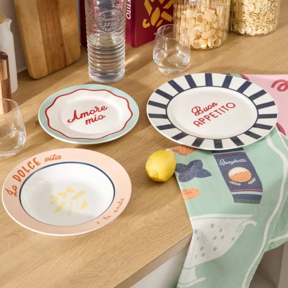 Komplet 6 porcelanowych talerzy głębokich „Della Pasta”, 22 cm