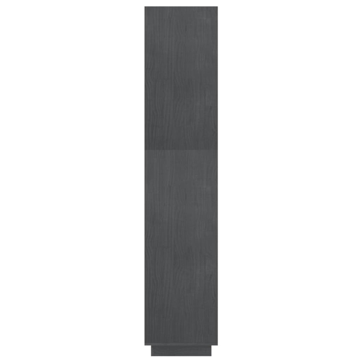 vidaXL Regał/przegroda, szary, 80x35x167 cm, lite drewno sosnowe