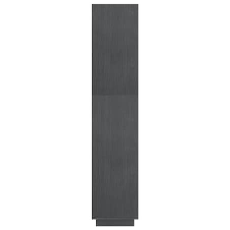vidaXL Regał/przegroda, szary, 80x35x167 cm, lite drewno sosnowe