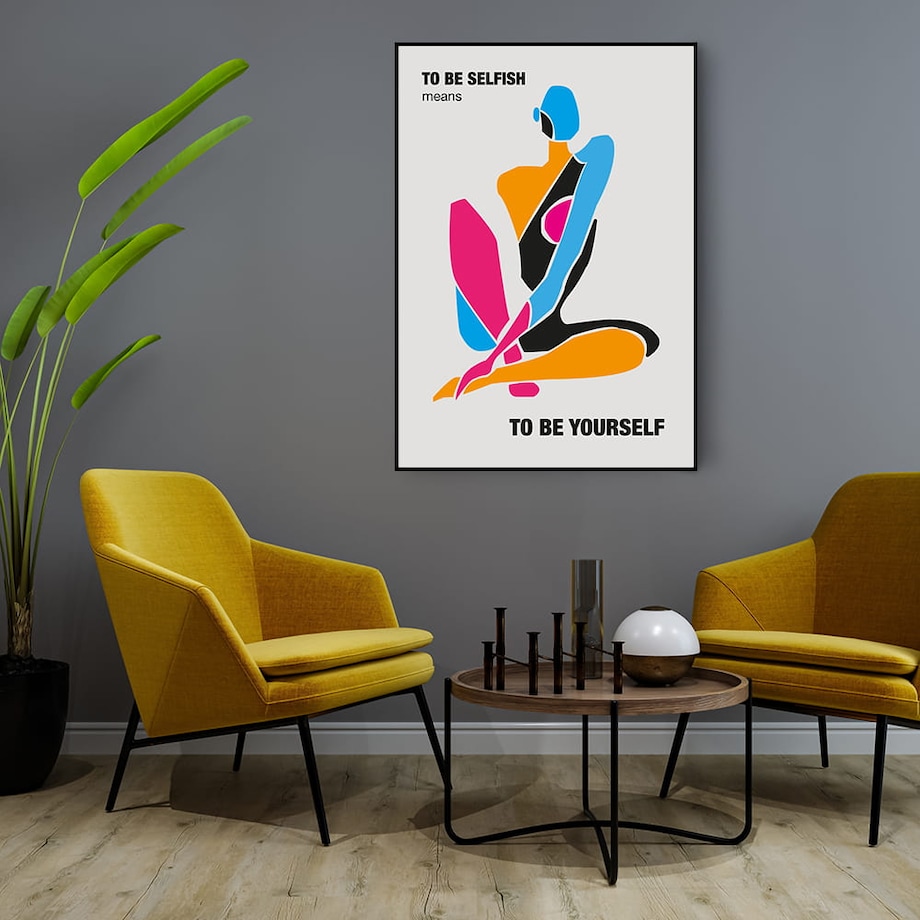 plakat selfish 30x40 cm