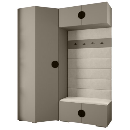 Garderoba do przedpokoju INOVA 4 Z21 kaszmir+czarny+manila02