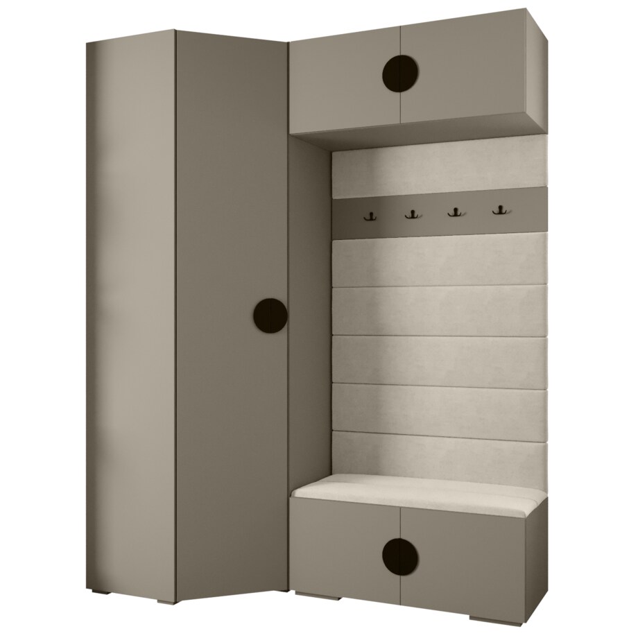 Garderoba do przedpokoju INOVA 4 Z21 kaszmir+czarny+manila02