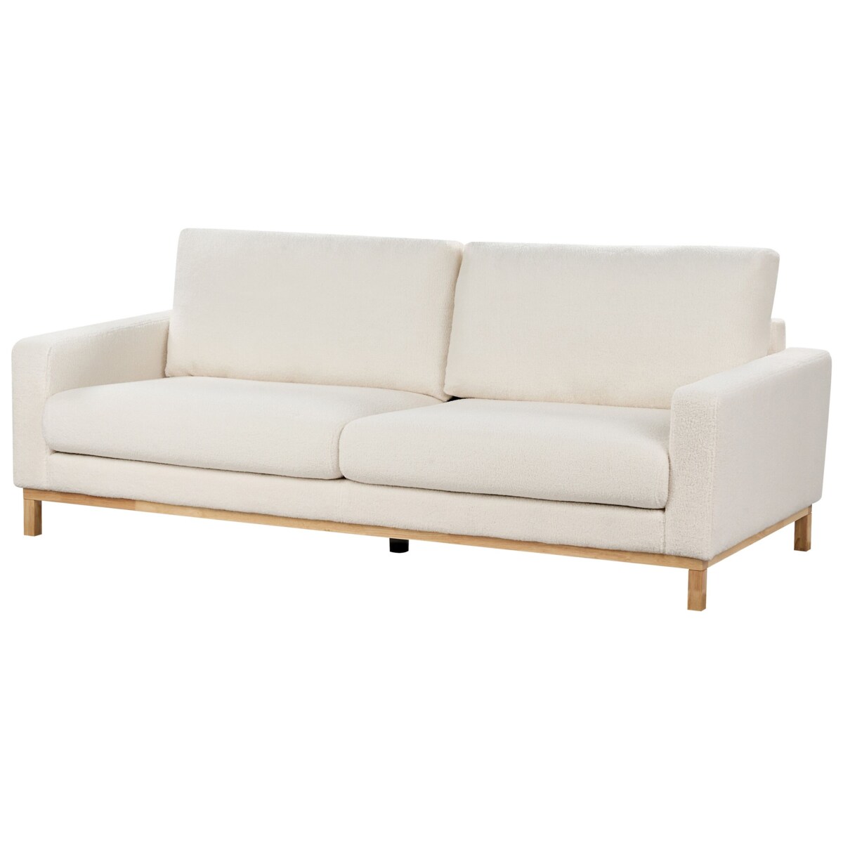 Sofa 3-osobowa biała boucle SIGGARD