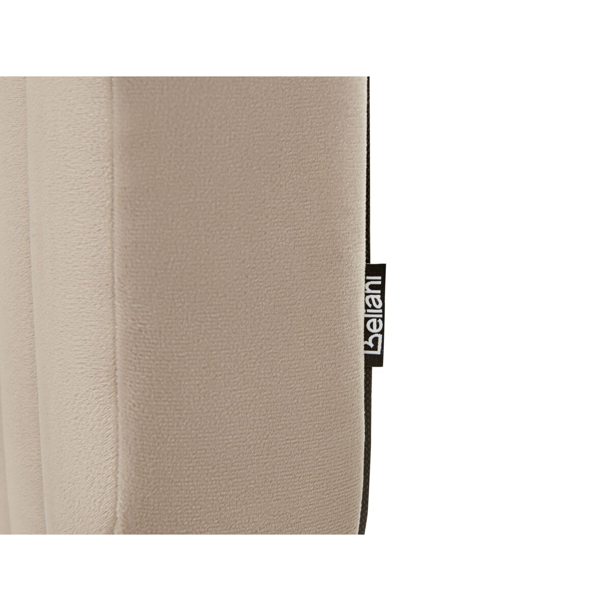 Łóżko welurowe 180 x 200 cm beżowoszare BRIN