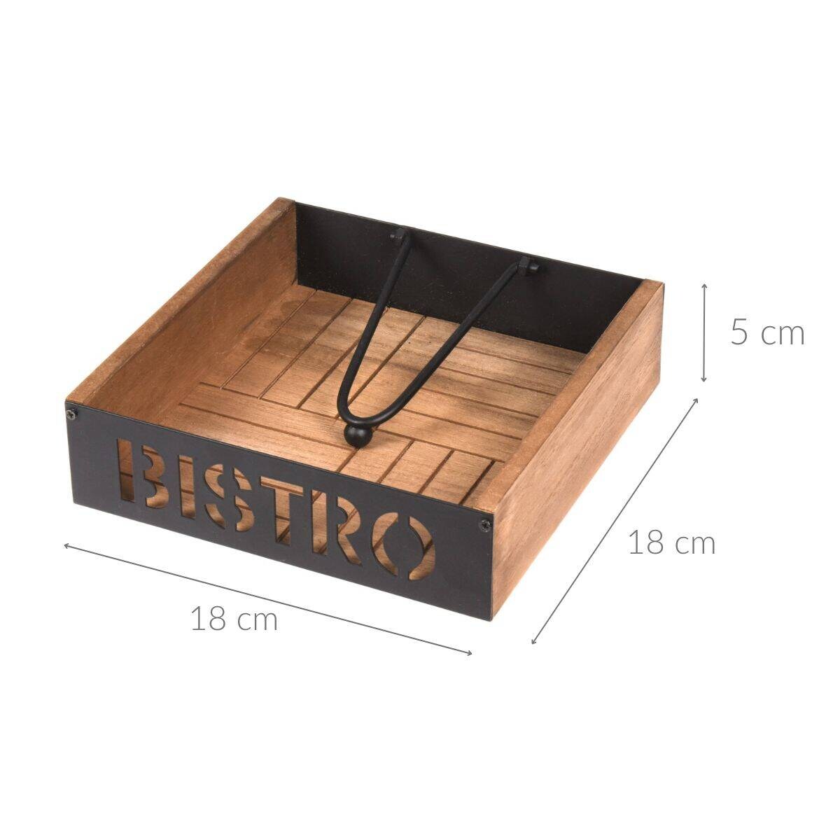 Serwetnik Bistro, 18 x 18 cm