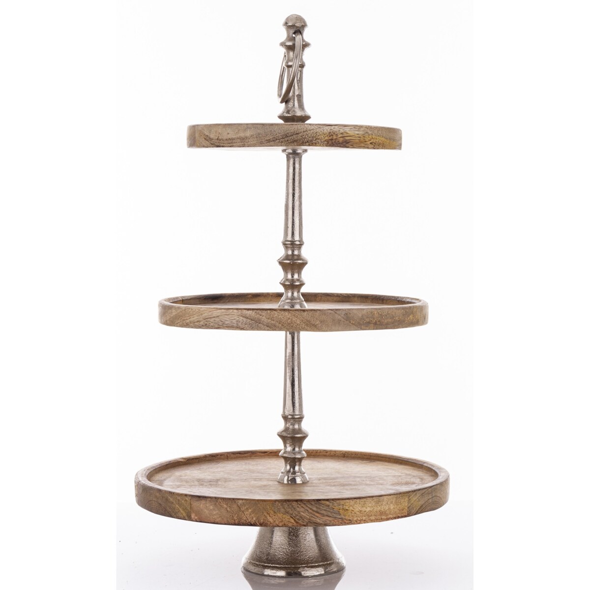 Patera drewniana 3 poziomy 54x30x30 cm CAKE - I