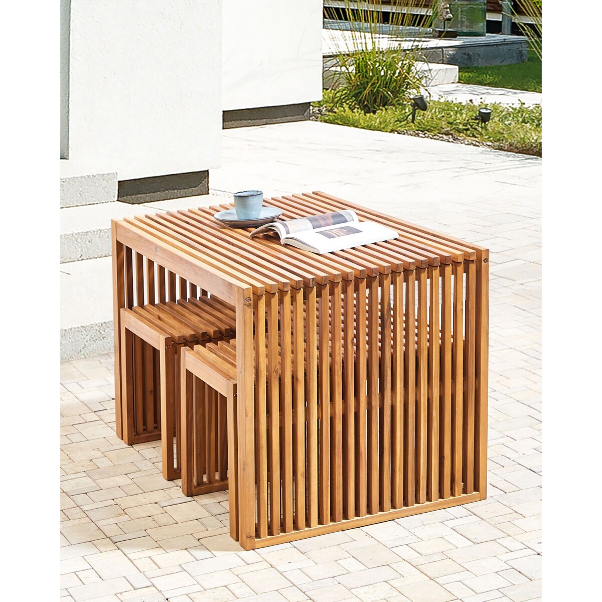 Krzesło ogrodowe Drewno Jasne drewno BELLANO