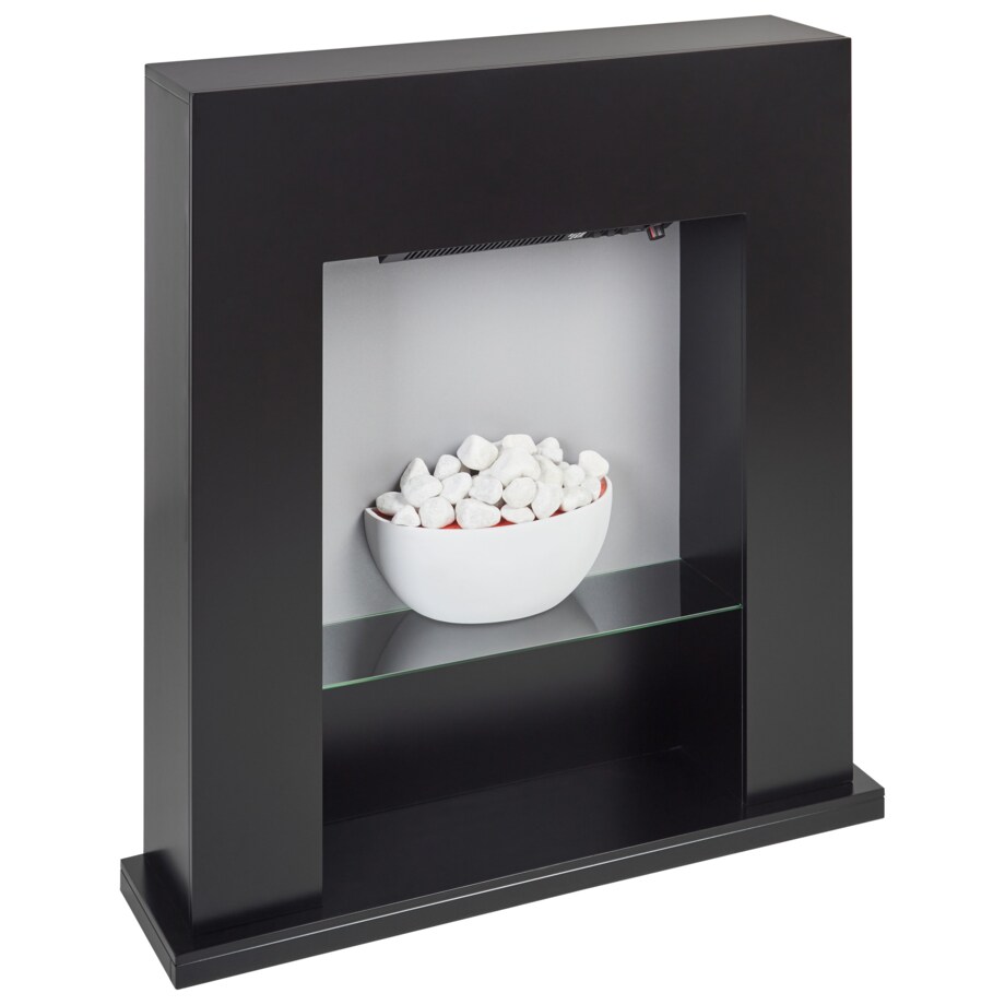 Kominek elektryczny z funkcją grzania DJURAB Czarny