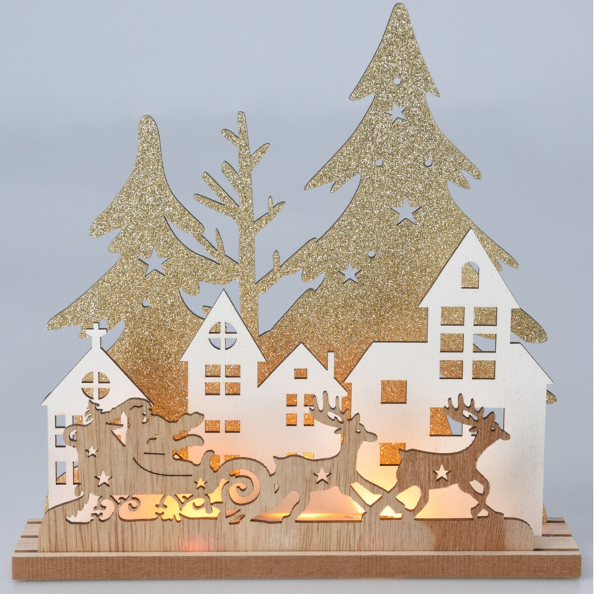 Świąteczna lampa stołowa LED,20 cm