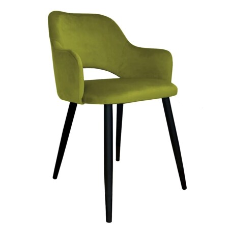 Krzesło NAPO BL VELVET oliwkowe