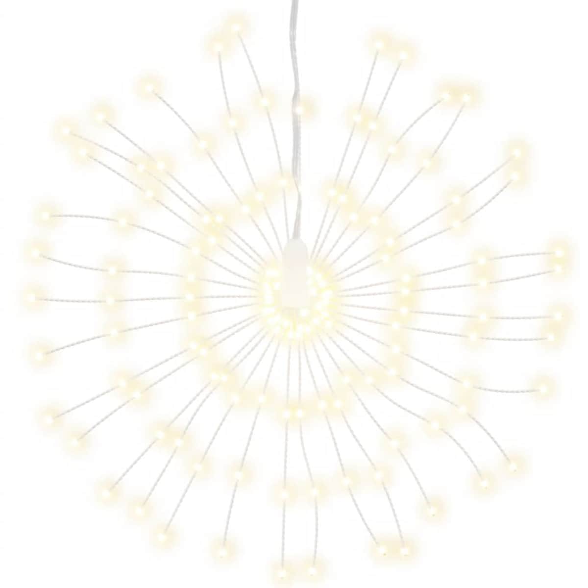 vidaXL Ogrodowa lampka fajerwerkowa, ciepła biel, 20 cm, 140 LED