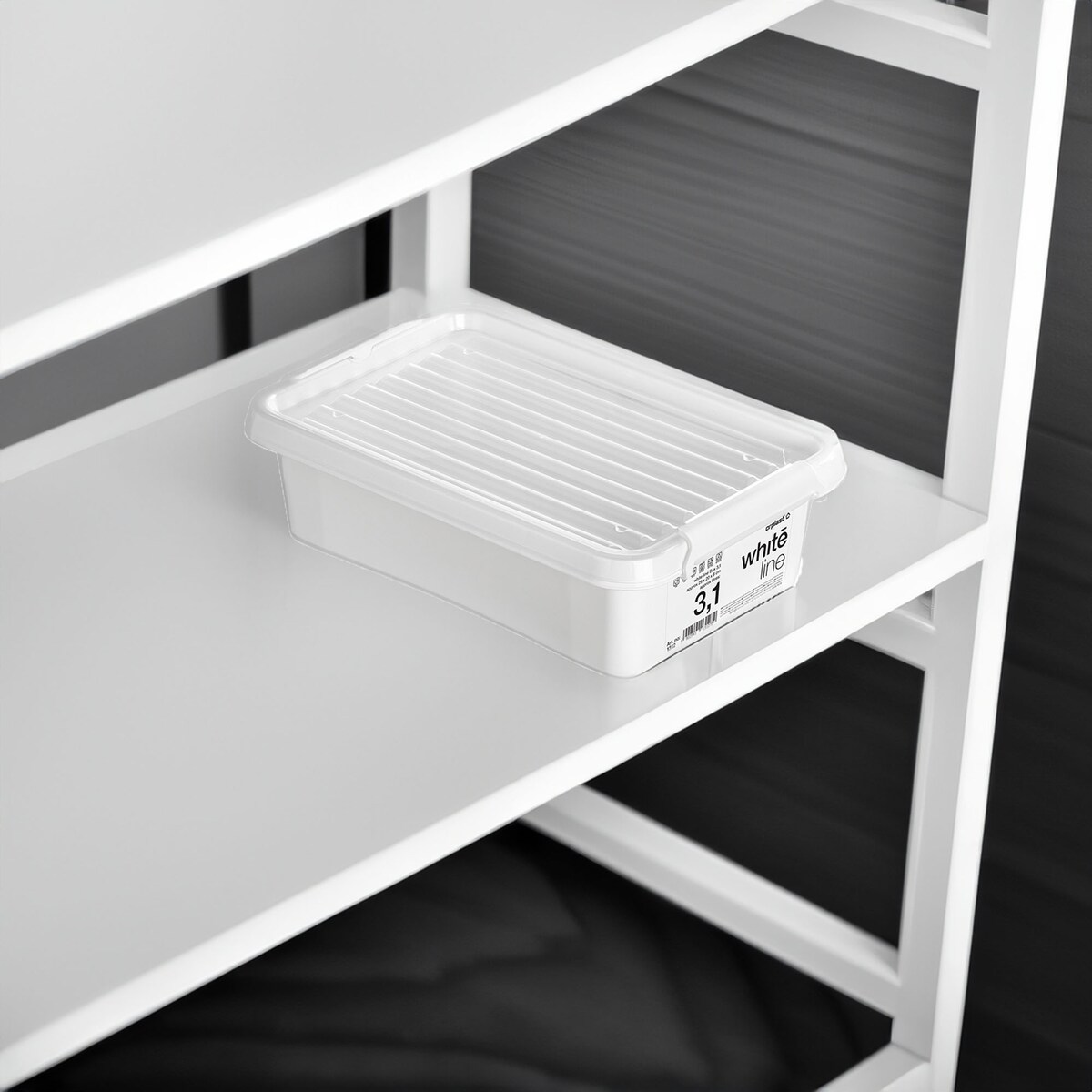 Pojemnik Plastikowy Pudełko Z Pokrywą Do Przechowywania Box Organizer 3,1L