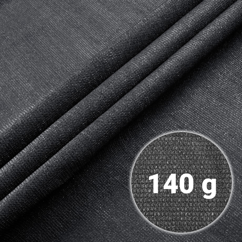 Siatka cieniująca Plonos 1,2x25m maskująca mata na płot ogrodzenie osłona szara 90% + UV