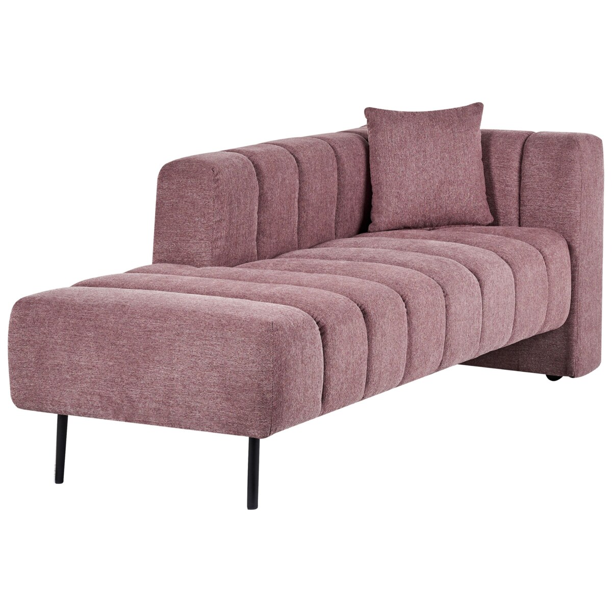 Szezlong prawostronny różowy LANNILS