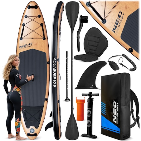 Deska SUP do pływania pompowana Paddle Aquasurf Neo-Sport 320cm ZESTAW