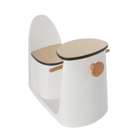 Krzesełko ze stolikiem 2w1 Vespo white, 40x75x59cm