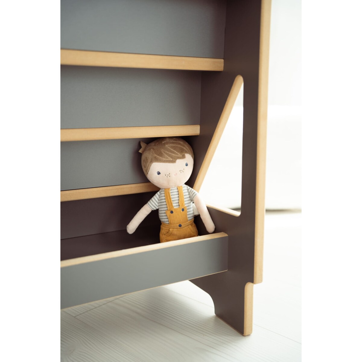 MINI biblioteczka montessori - szara