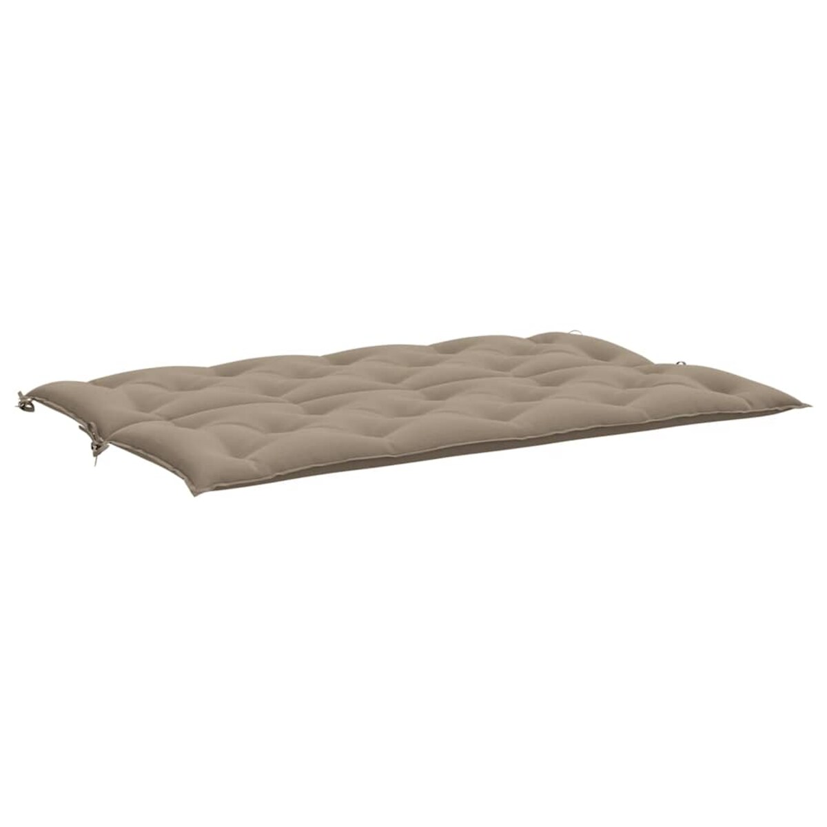 vidaXL Poduszka na ławkę ogrodową, taupe, 150x(50+50)x7 cm