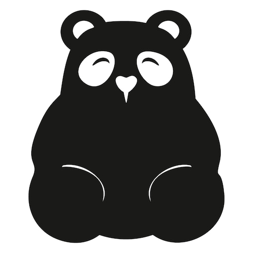Naklejka tablicowa Panda, 80x95 cm