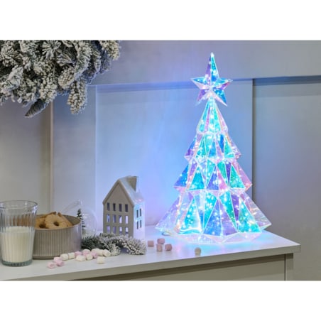 Dekoracja LED UNUKA Choinka 40 cm Kolorowy