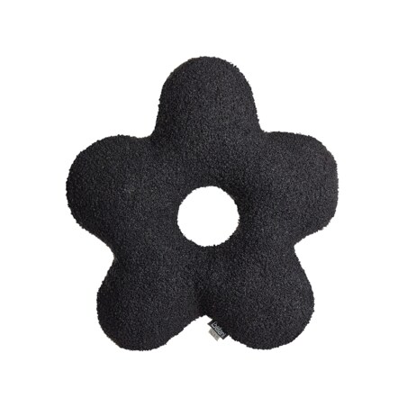 2 poduszki dekoracyjne teddy 40 x 40 cm czarne CAMPONULA