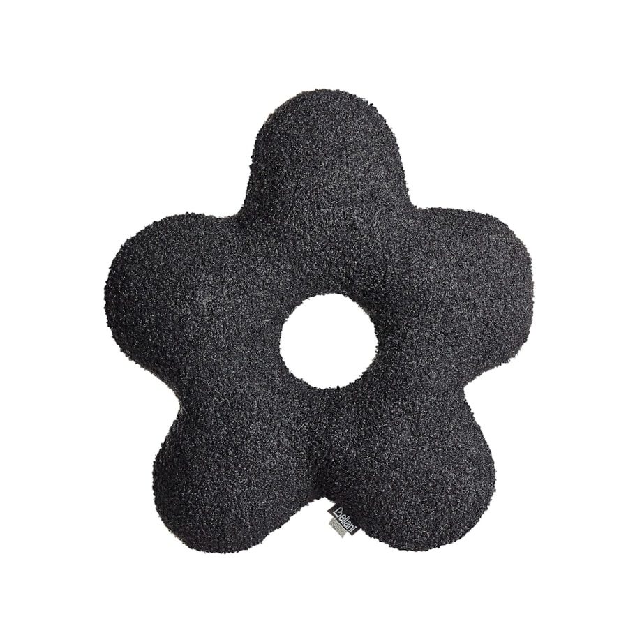 2 poduszki dekoracyjne teddy 40 x 40 cm czarne CAMPONULA