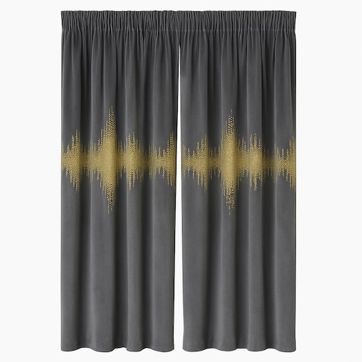 zasłona welurowa ecg gold 140x270 cm szary