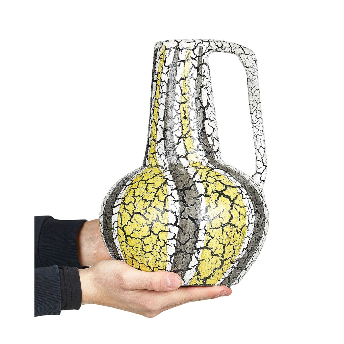 Terakota Wazon dekoracyjny 34 Kolorowy Biały MALAKKA