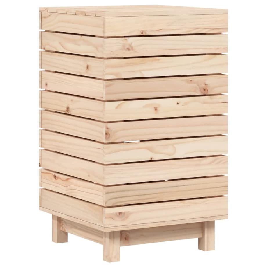 vidaXL Kosz na pranie, 44x44x76 cm, lite drewno sosnowe