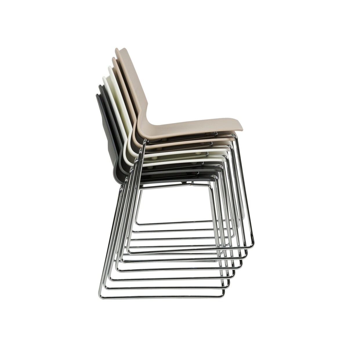 Zestaw 4 krzeseł do jadalni beżowy HARTLEY