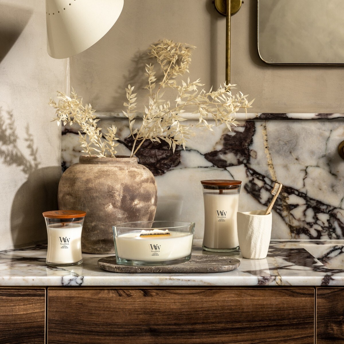 WoodWick świeca Elipsa SOLAR HAZE