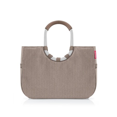 Torba LOOPSHOPPER L, herringbone mokka
