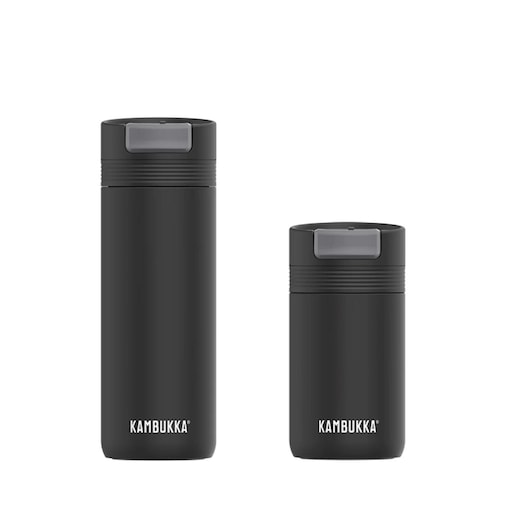 2x Kubek termiczny Cabo 500ml + 300ml Zestaw na kawę Kambukka Paint It Black