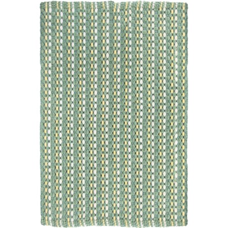 Kleine Wolke Loop ręcznie tkany Dywanik łazienkowy zielony 70x120 cm nić szenilowa