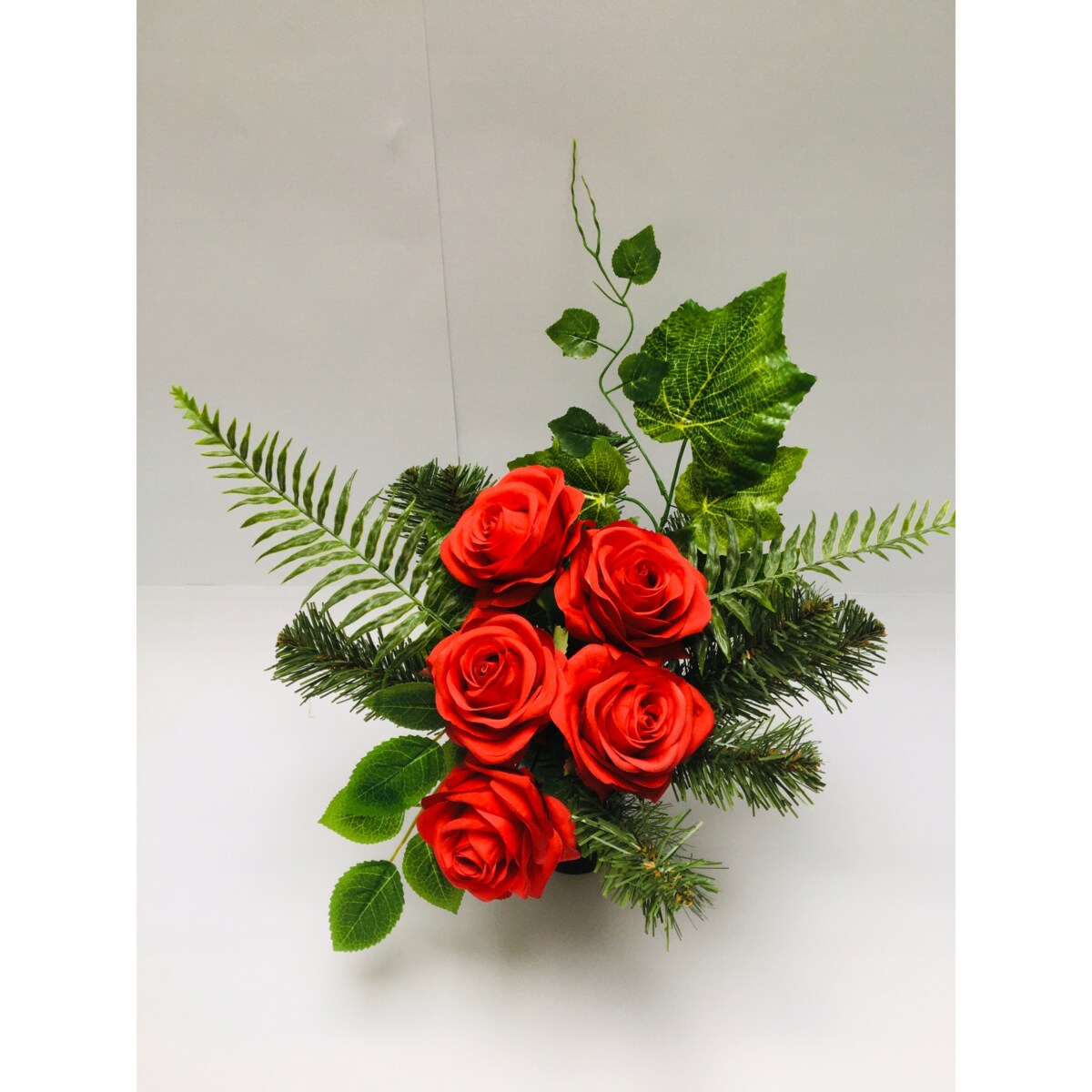 GOTOWY STROIK RÓŻA mamy wkład do flakonu wazonu wiązanka na cmentarz KWIATY