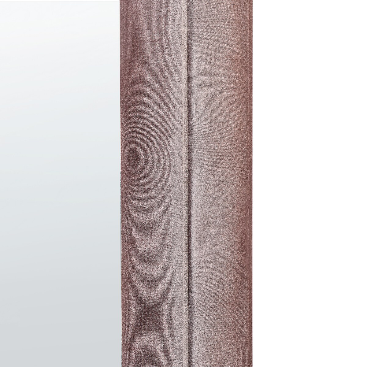 Lustro ścienne CULAN 60 cm 160 cm Welur Różowy