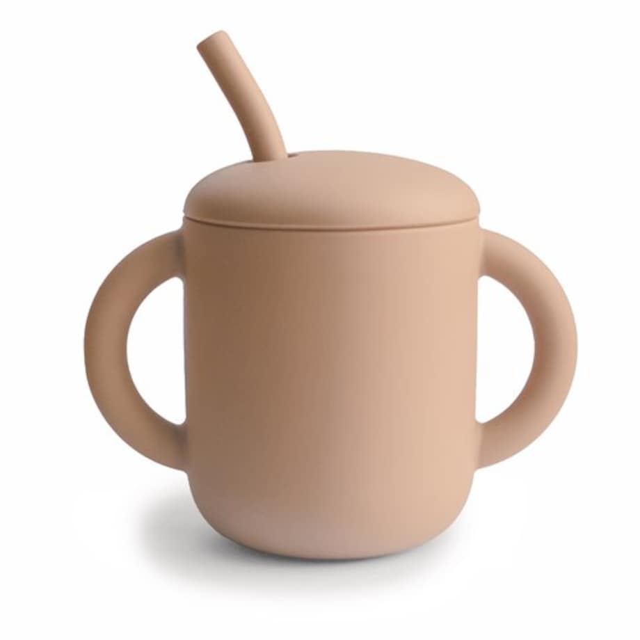 Mushie Kubek ze słomką 175 ml Natural