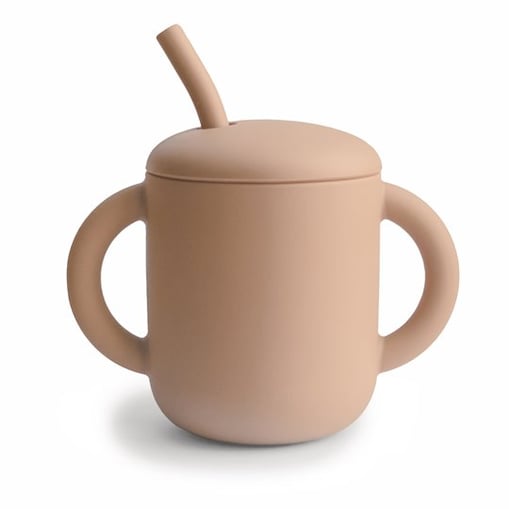 Mushie Kubek ze słomką 175 ml Natural