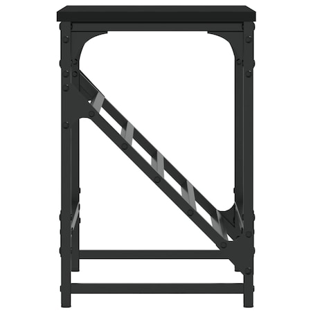 vidaXL Stojak na buty, czarny, 60x30x45 cm, materiał drewnopochodny