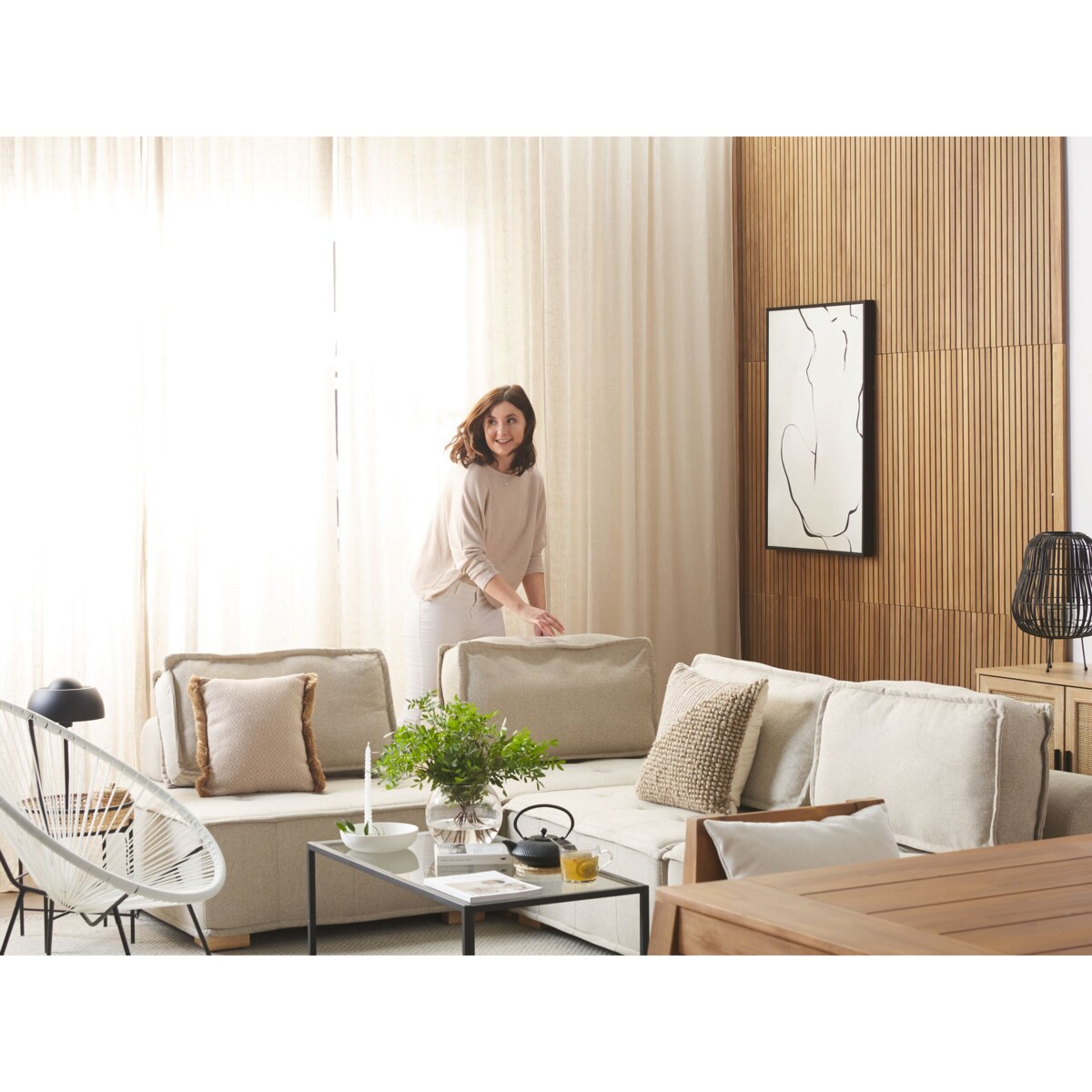 Stolik kawowy szklany czarny MEDORA