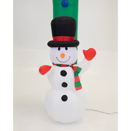 Łuk Świąteczny Pompowany Led Mikołaj Bałwan